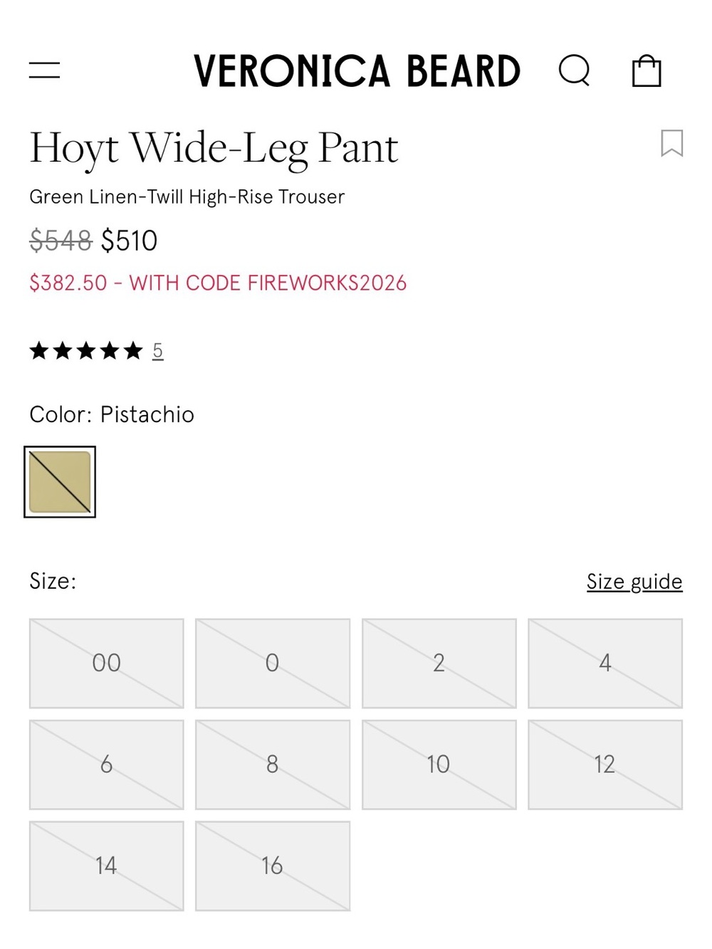 Veronica Beard Hoyt Wide Leg Pant - Picture 11 of 11